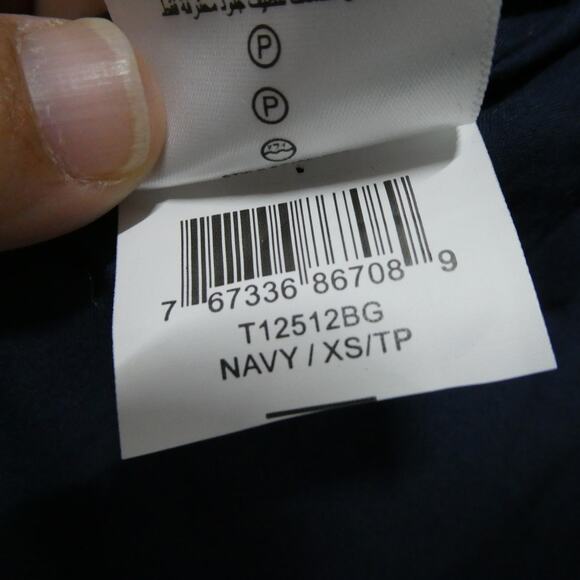 BcBGeneration women's XS navy blue suede leather moto Jacket zipper‎ cuff - Picture 10 of 10